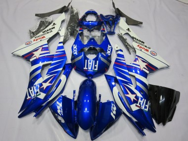 2008-2016 White Blue Fiat Acer Motul Michelin Yamaha R6 Motorcycle Fairings Canada