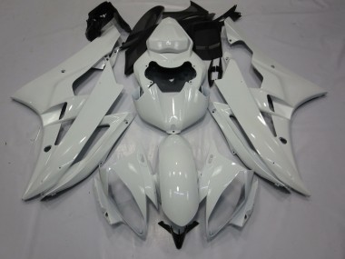 2006-2007 Glossy White Yamaha R6 Motorcycle Fairings Canada