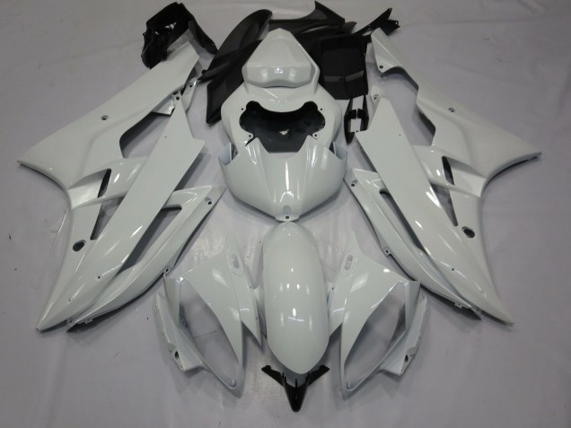 2006-2007 Glossy White Yamaha R6 Motorcycle Fairings Canada