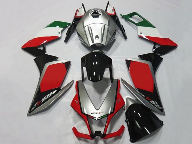 2012-2018 Silver Red Glossy Black Aprilia RS4 125 Motorcycle Fairings Canada