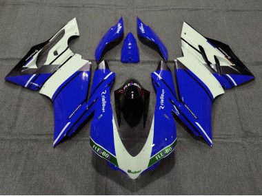 2015-2017 Blue White Glossy Black Unibat Flex-Box OEM Style Ducati 959 1299 Motorcycle Fairings Canada