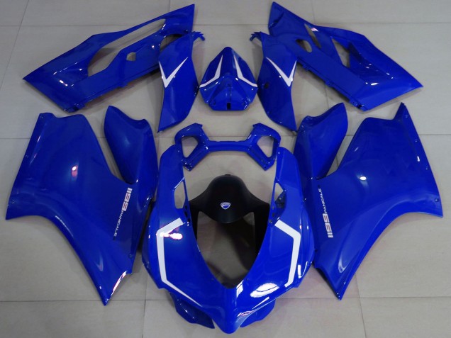 2011-2014 Glossy Blue White Ducati 1199 Motorcycle Fairings Canada