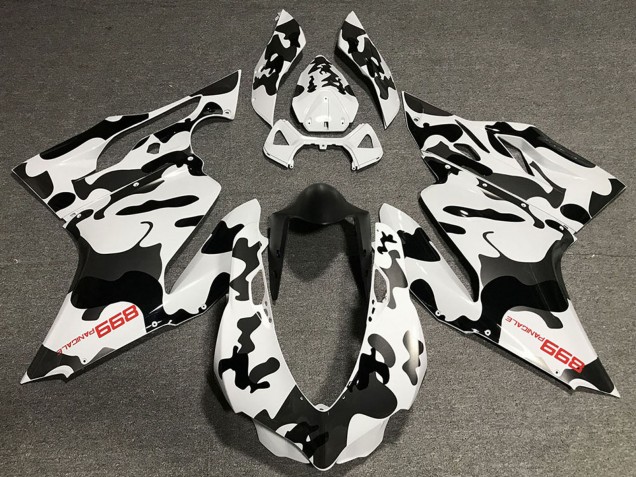 2011-2014 White Black Camouflage Ducati 899 Motorcycle Fairings Canada