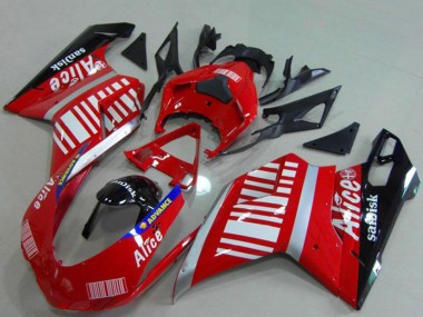 2007-2014 Silver Red Glossy Black Alice Sandisk Ducati 848 1098 1198 Motorcycle Fairings Canada