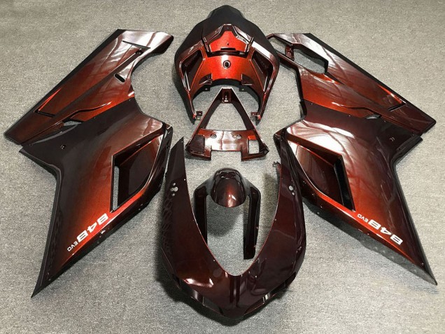 2007-2014 Red Ducati 848 Motorcycle Fairings Canada