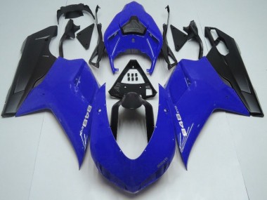 2007-2014 Blue Matte Black Ducati 848 Motorcycle Fairings Canada
