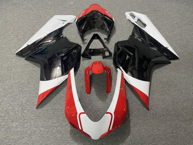 2007-2014 White Red Glossy Black Ducati 848 1098 1198 Motorcycle Fairings Canada