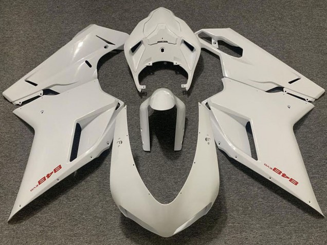 2007-2014 Pearl White Ducati 848 Motorcycle Fairing Canada