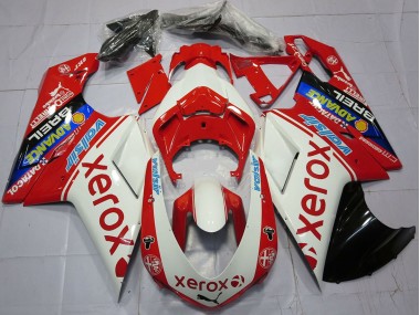2007-2014 White Red Blue Glossy Black Valsir Xerox Ducati 848 1098 1198 Motorcycle Fairings Canada