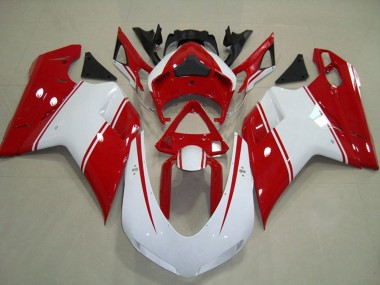 2007-2014 White Red Ducati 848 1098 1198 Motorcycle Fairings Canada