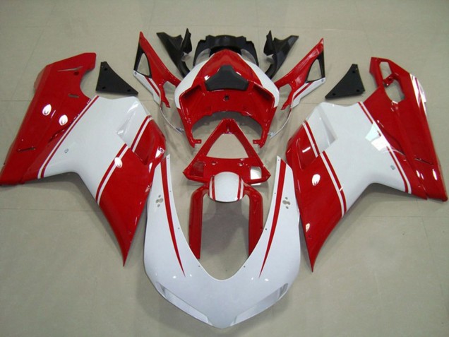 2007-2014 White Red Ducati 848 1098 1198 Motorcycle Fairings Canada