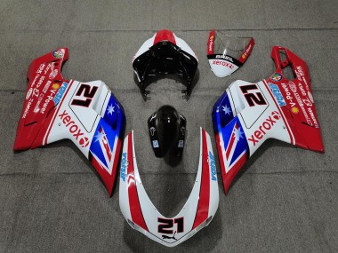 2007-2014 White Red Blue Glossy Black Xerox Valsir 21 Ducati 848 1098 1198 Motorcycle Fairings Canada