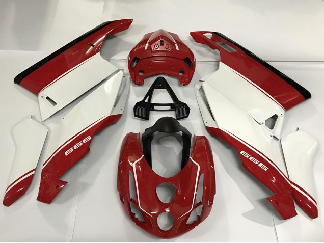 2003-2004 White Red Black Ducati 999 Motorcycle Fairings Canada