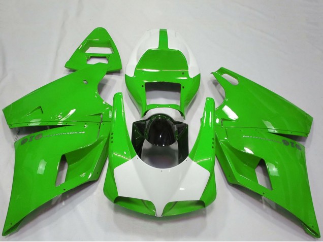 1993-2005 Green White Glossy Black Performance Ducati 916 Motorcycle Fairings Canada