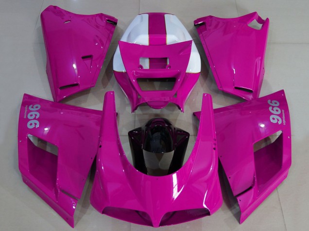 1993-2005 Glossy Pink White Black Ducati 996 Motorcycle Fairings Canada