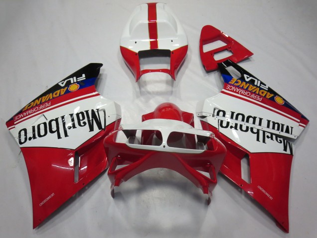 1993-2005 White Red Glossy Black Marlboro Ducati 748 916 996 998 Motorcycle Fairings Canada