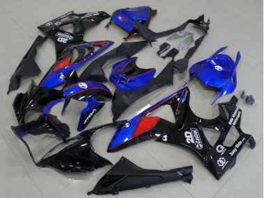 2009-2014 Blue Red Glossy Black Castrol BMW S1000RR Motorcycle Fairings Canada