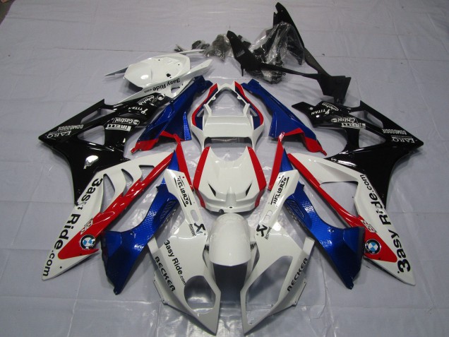 2009-2014 White Red Blue Glossy Black Easy Ride BMW S1000RR Motorcycle Fairings Canada