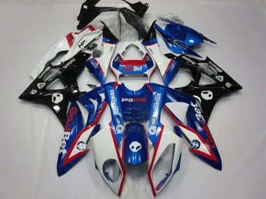 2009-2014 White Red Blue Glossy Black GoldBet HP BMW S1000RR Motorcycle Fairings Canada