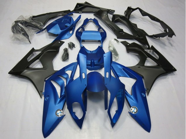 2009-2014 Blue Matte Black BMW S1000RR Motorcycle Fairing Kits Canada