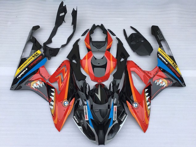 2015-2016 Red Glossy Black Shark BMW S1000RR Motorcycle Fairings Canada