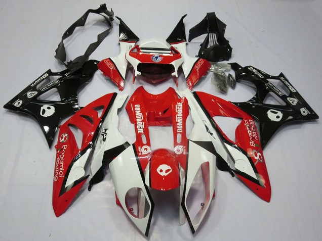 2009-2014 White Red Glossy Black BMW S1000RR Motorcycle Fairing Canada