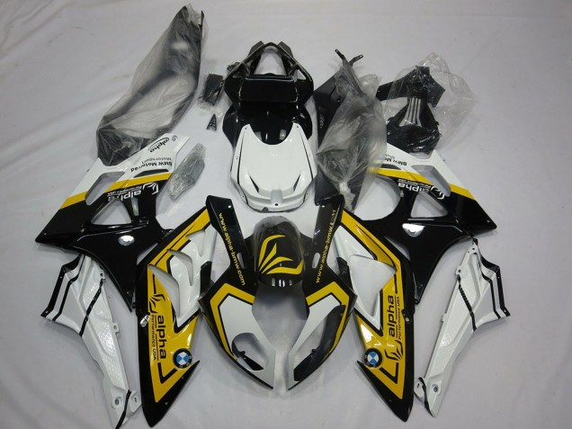 2009-2014 White Yellow Glossy Black BMW S1000RR Motorcycle Fairings Canada