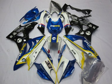 2009-2014 White Yellow Blue Glossy Black GoldBet 33 BMW S1000RR Motorcycle Fairings Canada