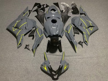 2009-2012 Dark Nardo Grey Yellow Honda CBR600RR Motorcycle Fairings Canada