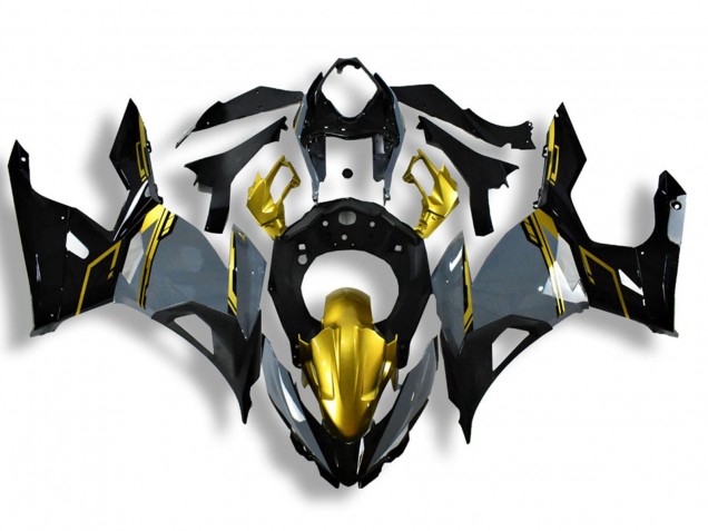 2018-2024 Nardo Grey Gold Black Kawasaki Ninja 400 Motorcycle Fairings Canada