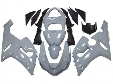 2005-2006 Nardo Grey Kawasaki ZX6R Motorcycle Fairings Canada