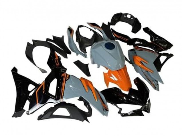 2024-2025 Nardo Grey Orange Black Kawasaki Ninja 500 EX500R Motorcycle Fairings Canada