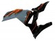 2024-2025 Nardo Grey Orange Black Kawasaki Ninja 500 EX500R Motorcycle Fairings Canada