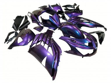 2012-2024 Chameleon Blue Purple Kawasaki ZX14R ZZR1400 Motorcycle Fairings Canada