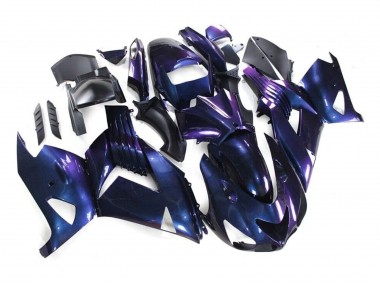 2006-2011 Chameleon Blue Purple Kawasaki ZX14R ZZR1400 Motorcycle Fairings Canada
