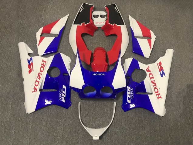 1987-1989 White Red Blue Honda CBR400RR NC23 Motorcycle Fairing Canada