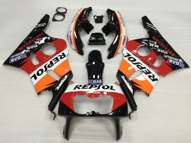 1987-1989 Orange White Red Glossy Black Repsol HRC Honda CBR400RR NC23 Motorcycle Fairing Canada