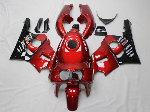 1990-1999 Red Glossy Black Honda CBR400RR NC29 Motorcycle Fairings Canada