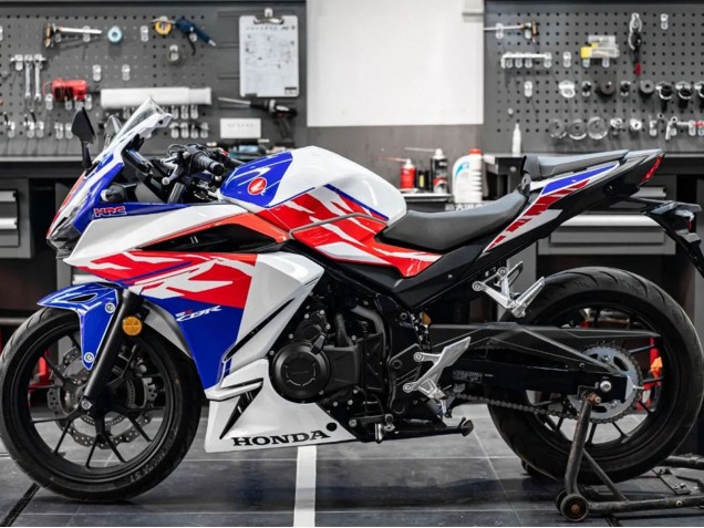 2022 White Red Blue Honda CBR400R Motorcycle Fairing Canada