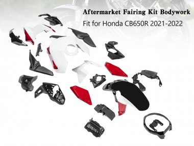 2019-2022 Black Red White Honda CB650R Motorcycle Fairings Canada