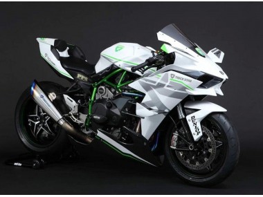 2015-2022 White Silver Green Kawasaki Ninja H2 Motorcycle Fairings Canada