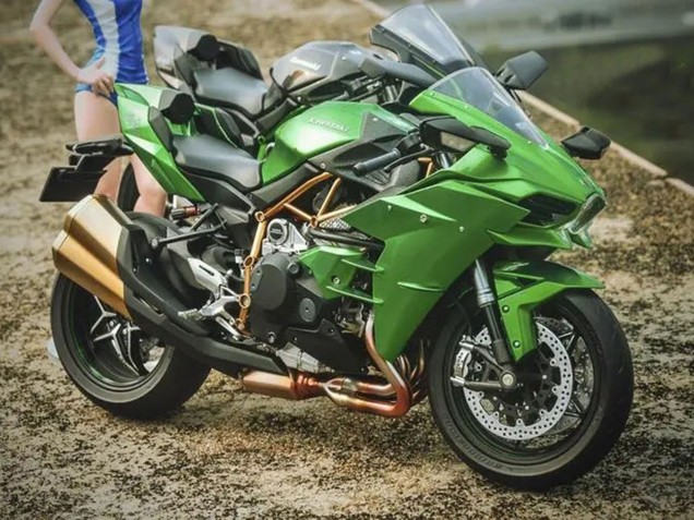 2015-2022 Green Kawasaki Ninja H2 Motorcycle Fairings Canada