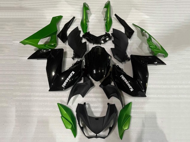 2015-2016 Green Glossy Black Kawasaki Z250/Z300 Motorcycle Fairing Canada