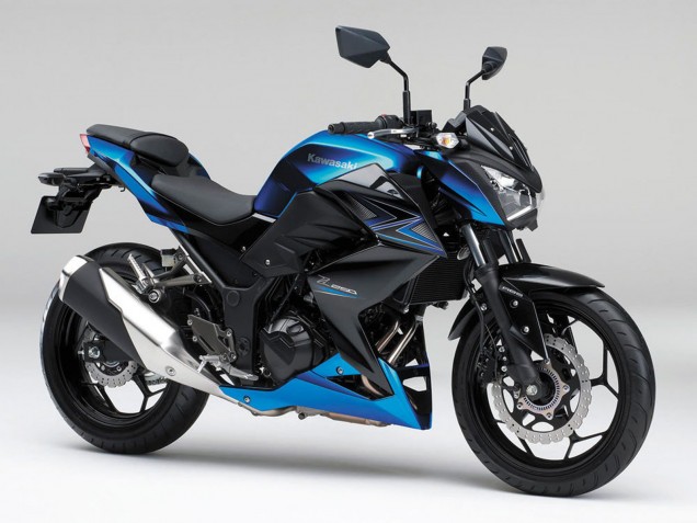 2015-2016 Blue Matte Black Kawasaki Z250/Z300 Motorcycle Fairings Canada