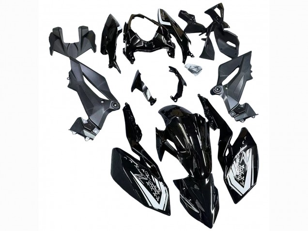 2018-2024 Glossy Black Kawasaki Z400 Motorcycle Fairings Canada