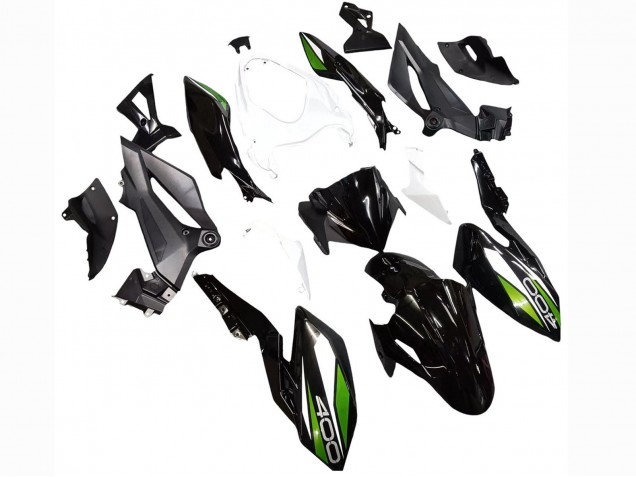 2018-2024 White Glossy Black Green Kawasaki Z400 Motorcycle Fairings Canada