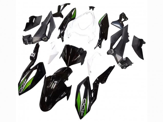 2018-2024 White Glossy Black Green Kawasaki Z400 Motorcycle Fairings Canada
