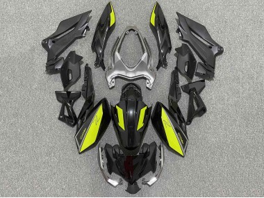 2018-2024 Matte Black Yellow Kawasaki Z400 Motorcycle Fairings Canada