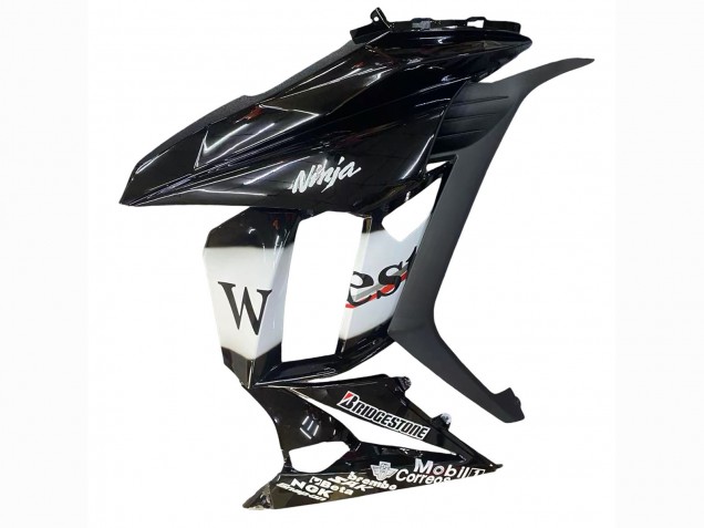 2010-2016 Glossy Black Gold White Mobil West Kawasaki Z1000SX Motorcycle Fairings Canada