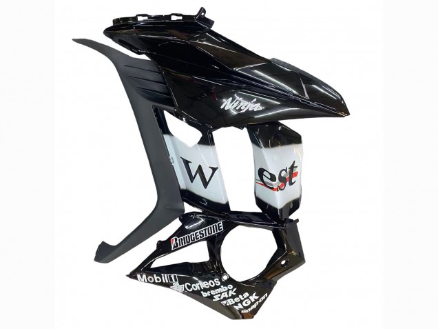 2010-2016 Glossy Black Gold White Mobil West Kawasaki Z1000SX Motorcycle Fairings Canada